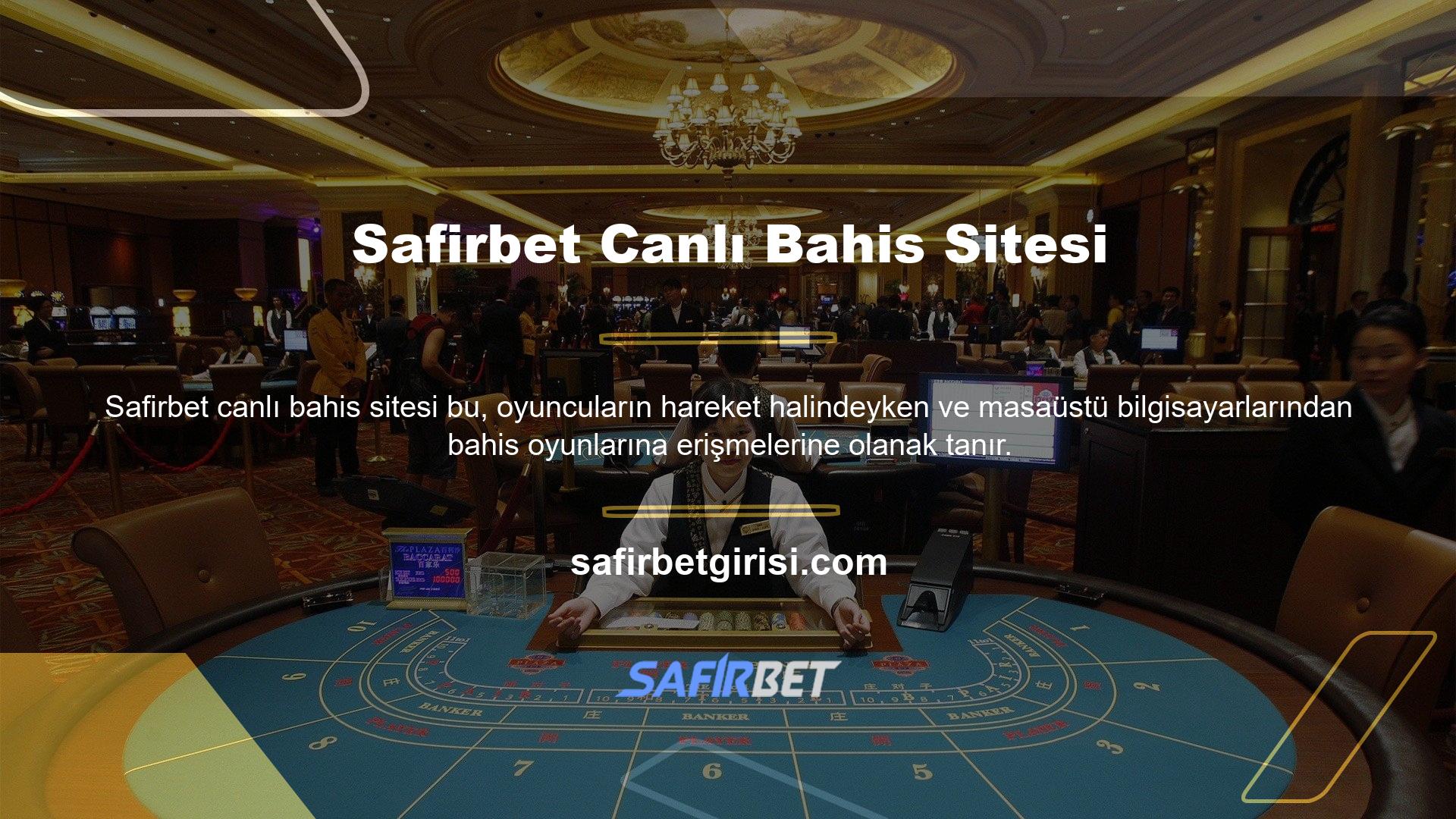 Bu amaçla Safirbet TV, cep telefonunuzda oyun oluşturmanıza ve keyfini çıkarmanıza olanak tanıyan bir mobil uygulama hizmeti sunmaktadır