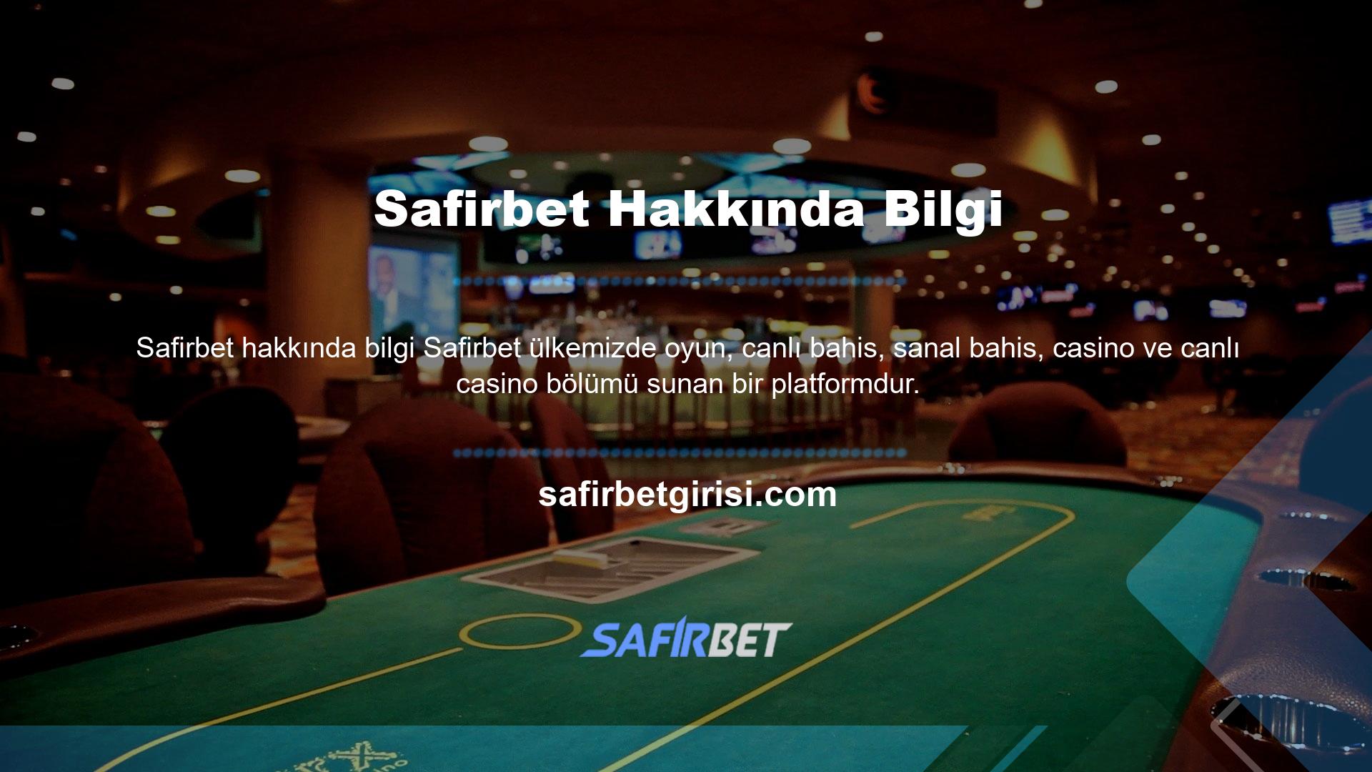 Safirbet casino tutkunları arasında popüler olup casino tutkunları arasında en iyi ve en popüler bahis sitelerinden biridir